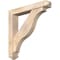 Ekena Millwork Funston Arts and Crafts Smooth Bracket w/ Offset Brace, Douglas Fir, 5 1/2"W x 32"D x 32"H BKT0604X32X32FST03SDF - alternate 1
